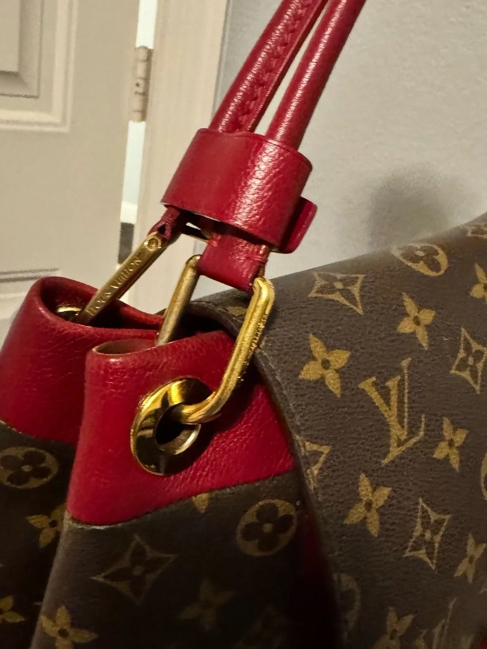 Louis Vuitton Olympe Monogram with Red Trim